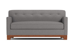 Harrison Ave Apartment Size Sleeper Sofa :: Leg Finish: Pecan / Sleeper Option: Memory Foam Mattress
