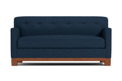 Harrison Ave Apartment Size Sleeper Sofa :: Leg Finish: Pecan / Sleeper Option: Memory Foam Mattress
