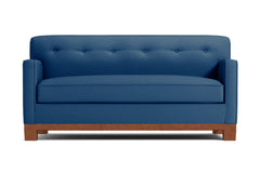 Harrison Ave Twin Size Sleeper Sofa :: Leg Finish: Pecan / Sleeper Option: Memory Foam Mattress