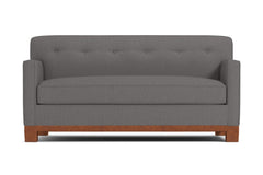 Harrison Ave Apartment Size Sleeper Sofa :: Leg Finish: Pecan / Sleeper Option: Memory Foam Mattress