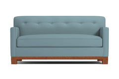 Harrison Ave Apartment Size Sleeper Sofa :: Leg Finish: Pecan / Sleeper Option: Memory Foam Mattress