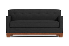 Harrison Ave Twin Size Sleeper Sofa :: Leg Finish: Pecan / Sleeper Option: Memory Foam Mattress