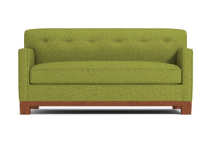 Harrison Ave Apartment Size Sleeper Sofa :: Leg Finish: Pecan / Sleeper Option: Deluxe Innerspring Mattress