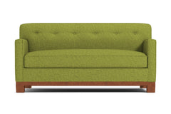 Harrison Ave Twin Size Sleeper Sofa :: Leg Finish: Pecan / Sleeper Option: Deluxe Innerspring Mattress