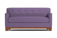Harrison Ave Apartment Size Sleeper Sofa :: Leg Finish: Pecan / Sleeper Option: Deluxe Innerspring Mattress
