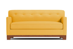 Harrison Ave Twin Size Sleeper Sofa :: Leg Finish: Pecan / Sleeper Option: Deluxe Innerspring Mattress