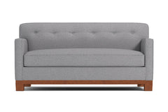 Harrison Ave Apartment Size Sleeper Sofa :: Leg Finish: Pecan / Sleeper Option: Memory Foam Mattress