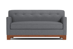 Harrison Ave Apartment Size Sleeper Sofa :: Leg Finish: Pecan / Sleeper Option: Memory Foam Mattress