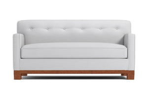 Harrison Ave Twin Size Sleeper Sofa :: Leg Finish: Pecan / Sleeper Option: Memory Foam Mattress