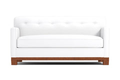 Harrison Ave Twin Size Sleeper Sofa :: Leg Finish: Pecan / Sleeper Option: Deluxe Innerspring Mattress