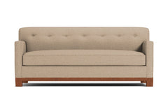 Harrison Ave Queen Size Sleeper Sofa :: Leg Finish: Pecan / Sleeper Option: Memory Foam Mattress