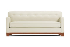 Harrison Ave Queen Size Sleeper Sofa :: Leg Finish: Pecan / Sleeper Option: Deluxe Innerspring Mattress