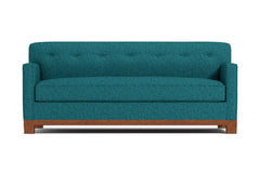 Harrison Ave Queen Size Sleeper Sofa :: Leg Finish: Pecan / Sleeper Option: Memory Foam Mattress