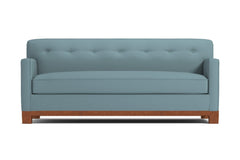 Harrison Ave Queen Size Sleeper Sofa :: Leg Finish: Pecan / Sleeper Option: Deluxe Innerspring Mattress