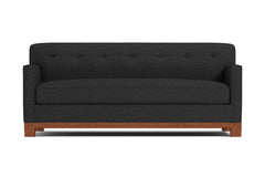 Harrison Ave Queen Size Sleeper Sofa :: Leg Finish: Pecan / Sleeper Option: Memory Foam Mattress