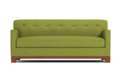 Harrison Ave Queen Size Sleeper Sofa :: Leg Finish: Pecan / Sleeper Option: Memory Foam Mattress