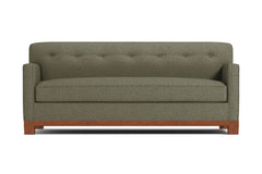 Harrison Ave Queen Size Sleeper Sofa :: Leg Finish: Pecan / Sleeper Option: Deluxe Innerspring Mattress