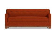 Harrison Ave Queen Size Sleeper Sofa :: Leg Finish: Pecan / Sleeper Option: Memory Foam Mattress