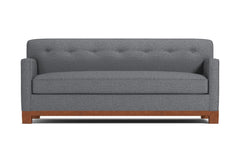Harrison Ave Queen Size Sleeper Sofa :: Leg Finish: Pecan / Sleeper Option: Memory Foam Mattress