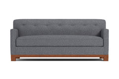 Harrison Ave Queen Size Sleeper Sofa :: Leg Finish: Pecan / Sleeper Option: Memory Foam Mattress