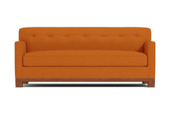Harrison Ave Queen Size Sleeper Sofa :: Leg Finish: Pecan / Sleeper Option: Deluxe Innerspring Mattress