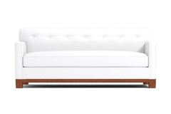 Harrison Ave Queen Size Sleeper Sofa :: Leg Finish: Pecan / Sleeper Option: Memory Foam Mattress