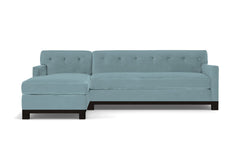 Harrison Ave 2pc Sleeper Sectional :: Leg Finish: Espresso / Configuration: LAF - Chaise on the Left / Sleeper Option: Memory Foam Mattress