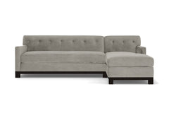 Harrison Ave 2pc Sleeper Sectional :: Leg Finish: Espresso / Configuration: RAF - Chaise on the Right / Sleeper Option: Deluxe Innerspring Mattress