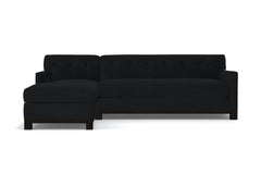 Harrison Ave 2pc Sleeper Sectional :: Leg Finish: Espresso / Configuration: LAF - Chaise on the Left / Sleeper Option: Deluxe Innerspring Mattress