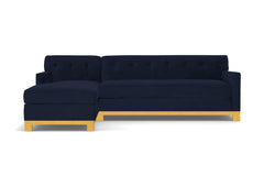 Harrison Ave 2pc Sleeper Sectional :: Leg Finish: Natural / Configuration: LAF - Chaise on the Left / Sleeper Option: Deluxe Innerspring Mattress