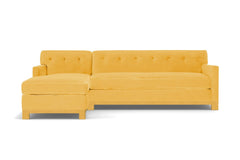 Harrison Ave 2pc Sleeper Sectional :: Leg Finish: Natural / Configuration: LAF - Chaise on the Left / Sleeper Option: Deluxe Innerspring Mattress