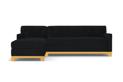 Harrison Ave 2pc Sleeper Sectional :: Leg Finish: Natural / Configuration: LAF - Chaise on the Left / Sleeper Option: Memory Foam Mattress