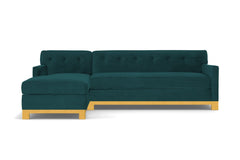 Harrison Ave 2pc Sleeper Sectional :: Leg Finish: Natural / Configuration: LAF - Chaise on the Left / Sleeper Option: Memory Foam Mattress