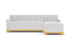 Harrison Ave 2pc Sleeper Sectional :: Leg Finish: Natural / Configuration: RAF - Chaise on the Right / Sleeper Option: Memory Foam Mattress
