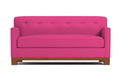 Harrison Ave Apartment Size Sleeper Sofa :: Leg Finish: Pecan / Sleeper Option: Memory Foam Mattress