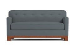 Harrison Ave Apartment Size Sleeper Sofa :: Leg Finish: Pecan / Sleeper Option: Memory Foam Mattress