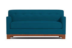 Harrison Ave Twin Size Sleeper Sofa :: Leg Finish: Pecan / Sleeper Option: Memory Foam Mattress