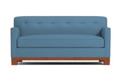 Harrison Ave Twin Size Sleeper Sofa :: Leg Finish: Pecan / Sleeper Option: Memory Foam Mattress