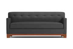 Harrison Ave Queen Size Sleeper Sofa :: Leg Finish: Pecan / Sleeper Option: Memory Foam Mattress