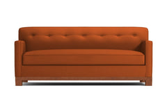 Harrison Ave Queen Size Sleeper Sofa :: Leg Finish: Pecan / Sleeper Option: Deluxe Innerspring Mattress