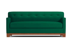 Harrison Ave Queen Size Sleeper Sofa :: Leg Finish: Pecan / Sleeper Option: Memory Foam Mattress