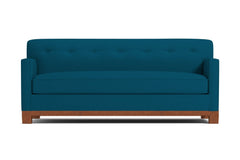 Harrison Ave Queen Size Sleeper Sofa :: Leg Finish: Pecan / Sleeper Option: Deluxe Innerspring Mattress