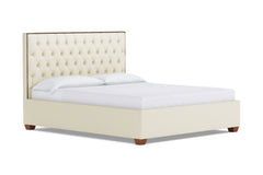 Huntley Drive Upholstered Bed :: Leg Finish: Pecan / Size: Full Size