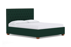 Huntley Drive Upholstered Bed :: Leg Finish: Pecan / Size: King