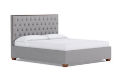Huntley Drive Upholstered Bed :: Leg Finish: Pecan / Size: Full Size