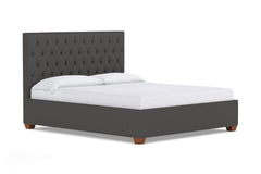 Huntley Drive Upholstered Bed :: Leg Finish: Pecan / Size: Full Size