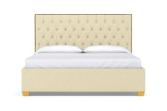 Huntley Drive Upholstered Bed :: Leg Finish: Natural / Size: Queen Size