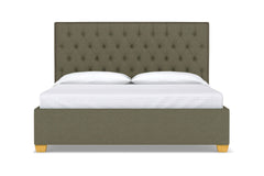 Huntley Drive Upholstered Bed :: Leg Finish: Natural / Size: Queen Size