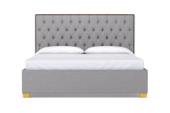 Huntley Drive Upholstered Bed :: Leg Finish: Natural / Size: Queen Size