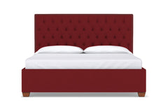 Huntley Drive Upholstered Bed :: Leg Finish: Pecan / Size: Full Size